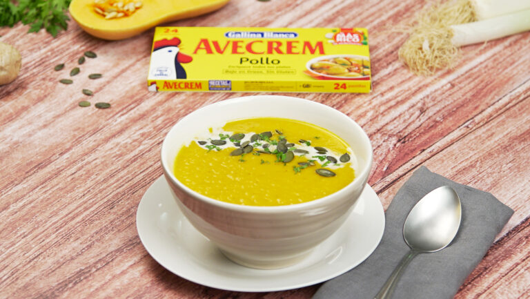 Crema de calabaza con jengibre