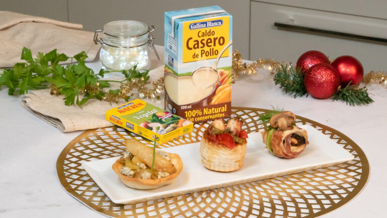 Canapés fáciles para Navidad