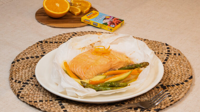 Salmón al papillote