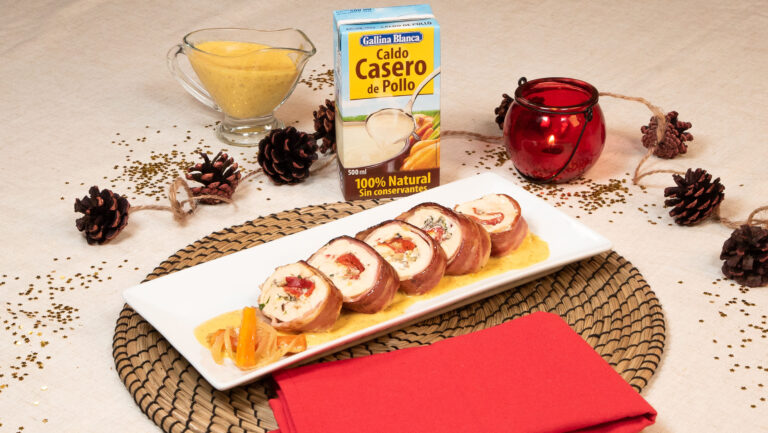 Pechuga de pollo rellena al horno