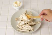 Montar el sándwich de pollo