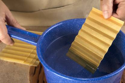 Preparación de las placas de lasaña
