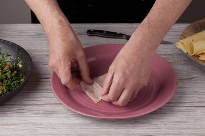 Montaje de la lasaña