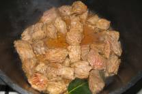 Cocinar la carne a fondo