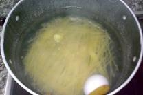 Cocción de los espaguetis