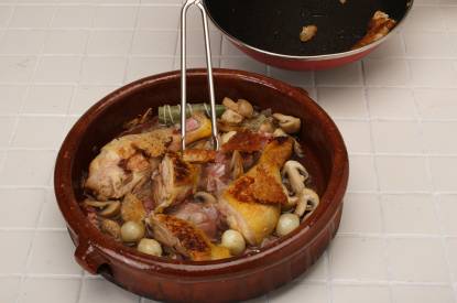 Cocción final y espesar la salsa