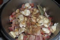 Combinación de ingredientes para la salsa