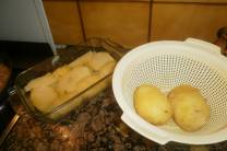 Hervir y preparar las patatas