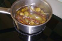 Cocción de las castañas