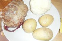 Preparación y cocción inicial del botillo