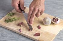 Preparación de la muselina de ajo