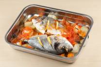 Preparar las verduras para el horno