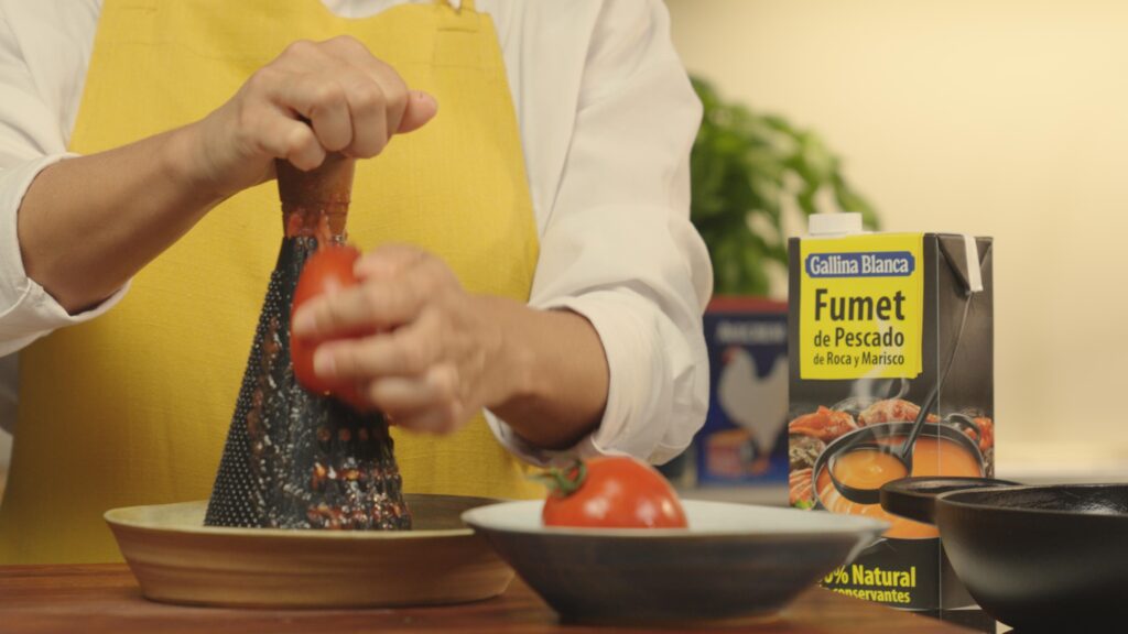 Preparar la salsa de tomate