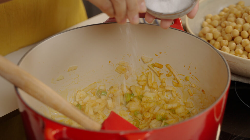 Elegir los garbanzos