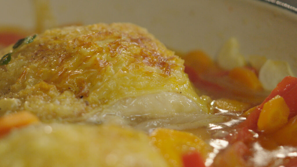 Cocción de los contramuslos