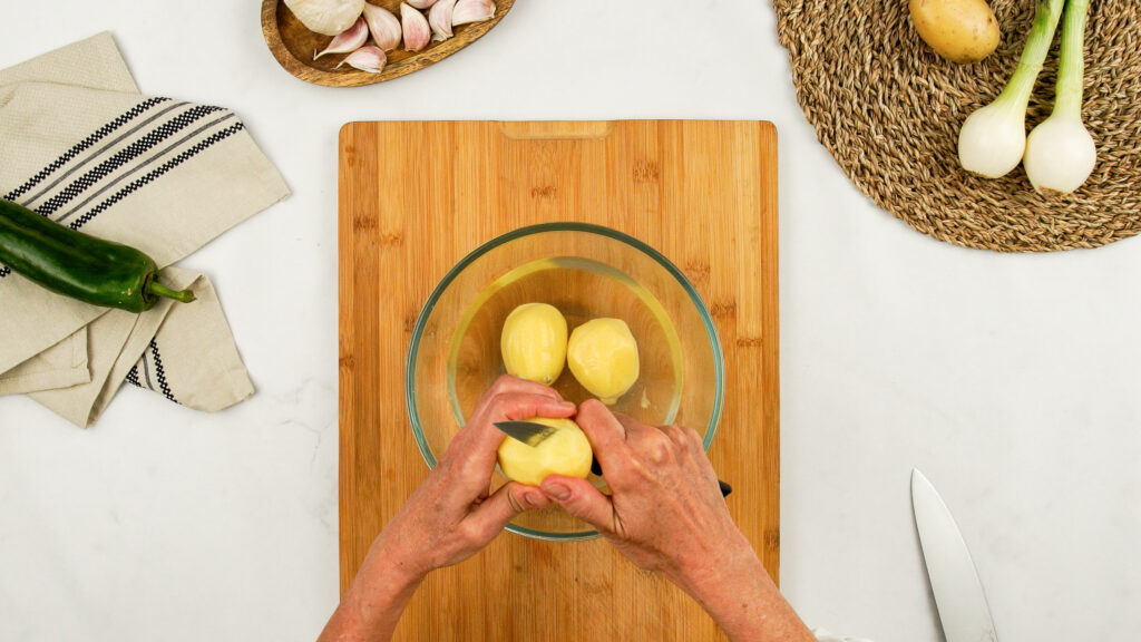 Sofreír las verduras base