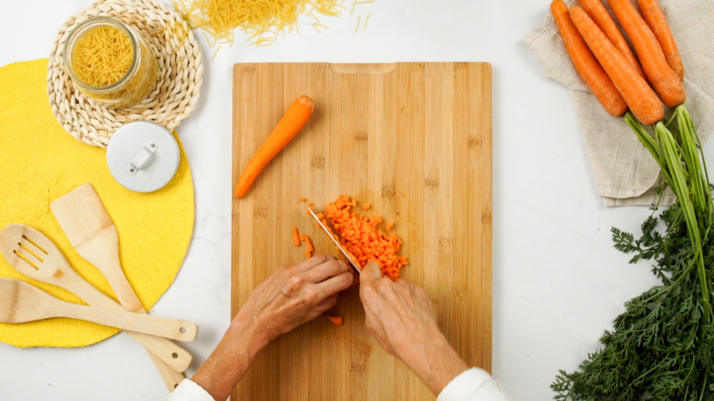 Preparación de las verduras