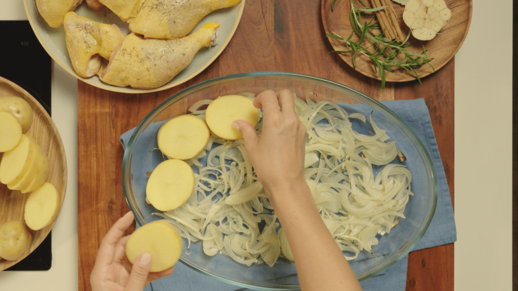 Mezclando los ingredientes
