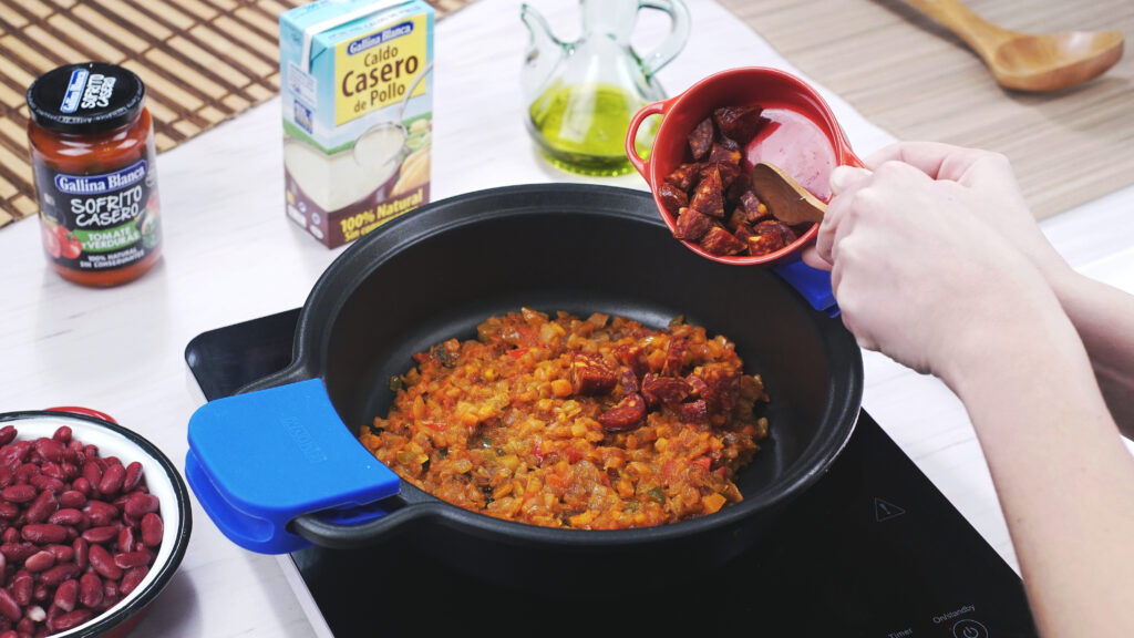 Preparación de las alubias