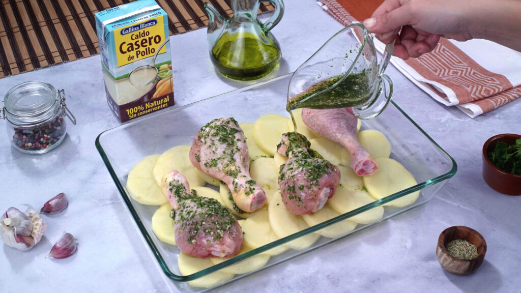 Preparar la marinada del pollo