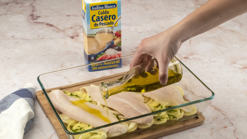 Cocción de las patatas y cebolla