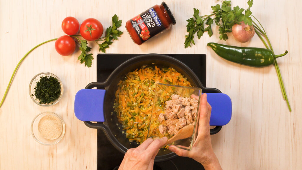 Rellenar los pimientos