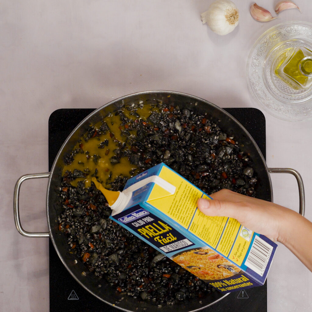 Integrar la tinta y los ingredientes