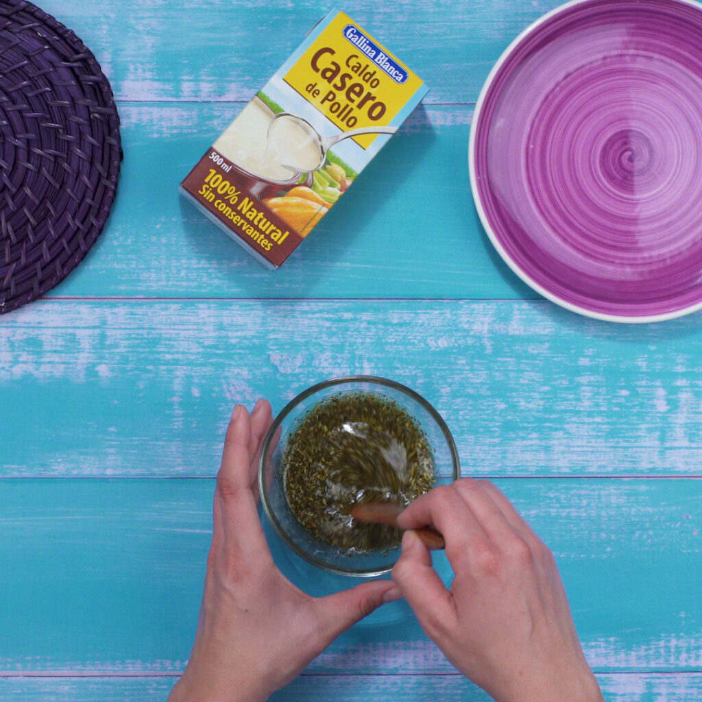 Preparación del pollo