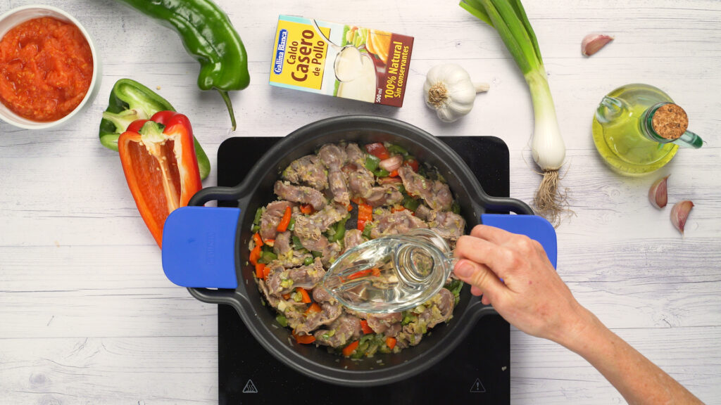 Preparación de las verduras
