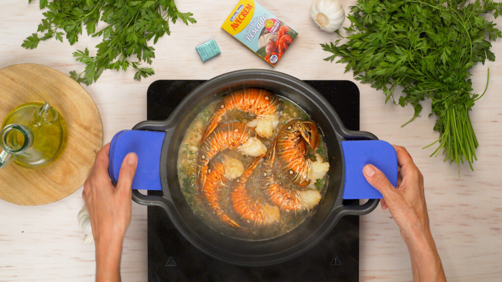 Preparación de la base de sabor