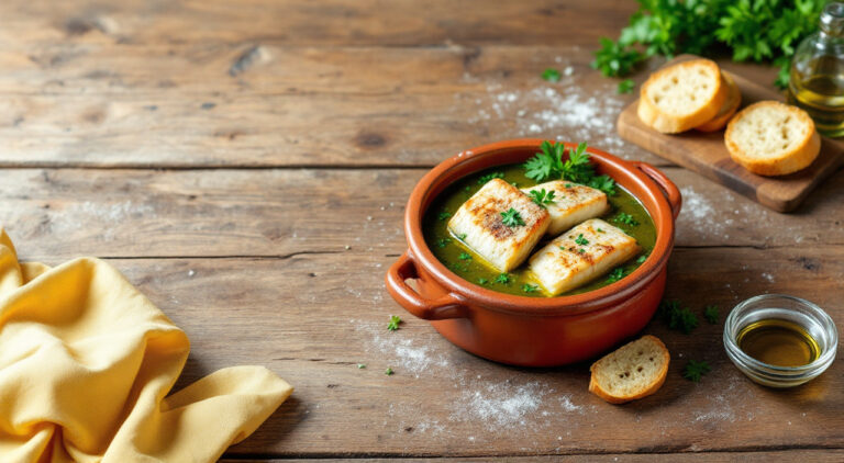 Abadejo en salsa verde