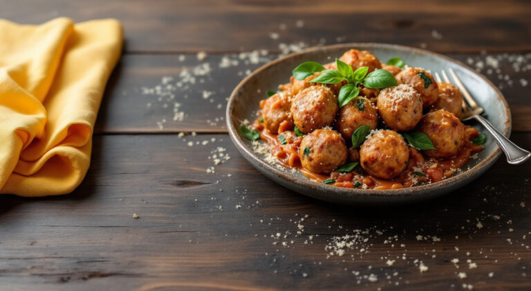Albóndigas de carne y espinacas