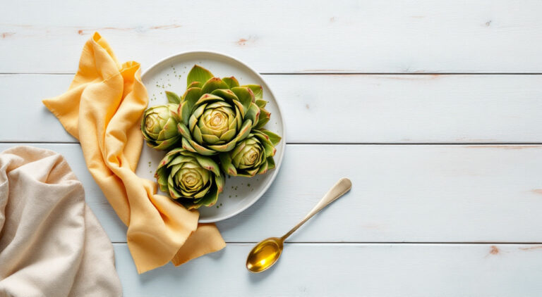 Alcachofas con forma de flor