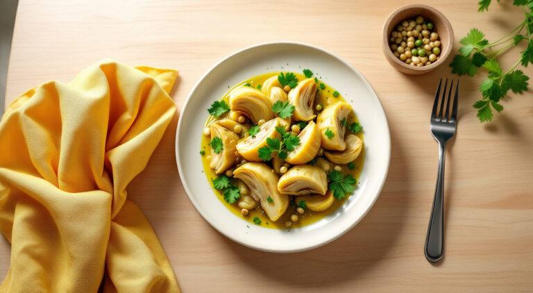 Alcachofas en salsa verde