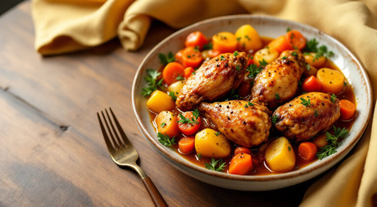 Alitas de pollo estofadas