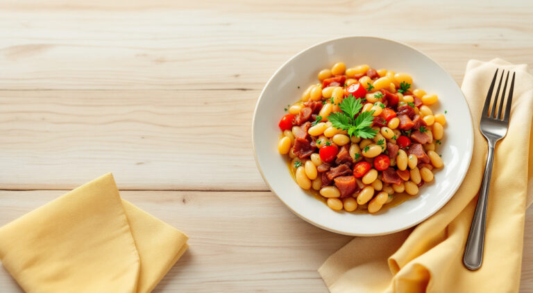 Alubias blancas fritas