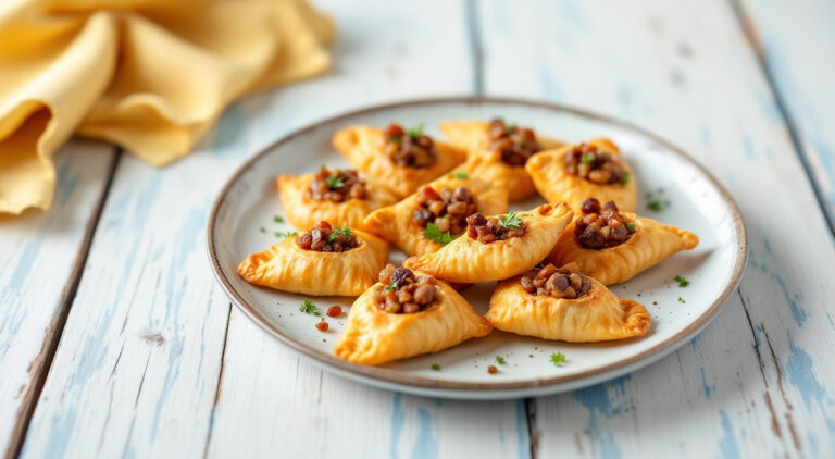 Aperitivos de morcilla crujiente