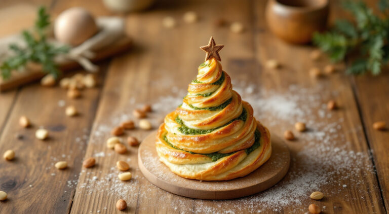 Árbol de Navidad de hojaldre