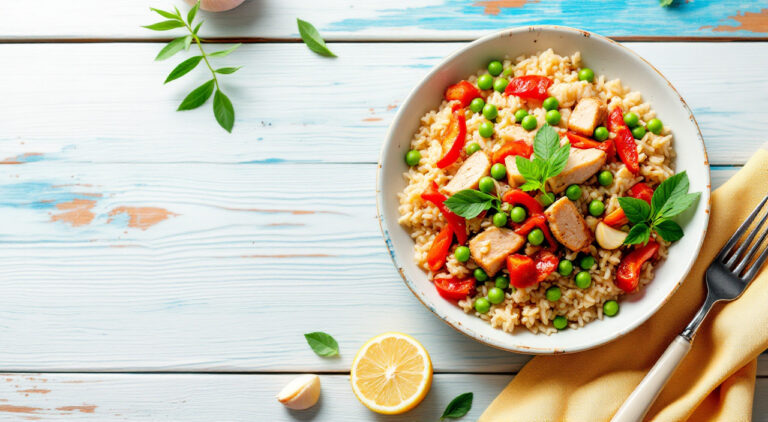 Arroz con atún de lata