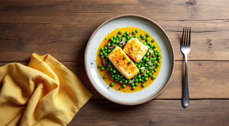 Bacalao con guisantes