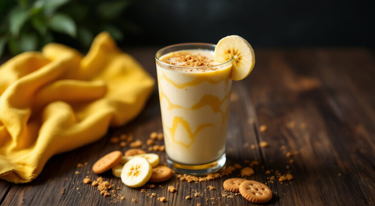 Batido de plátano y pera