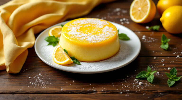 Bizcocho de gelatina de limón