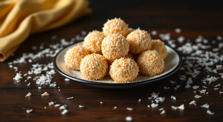 Bolitas de galleta y coco