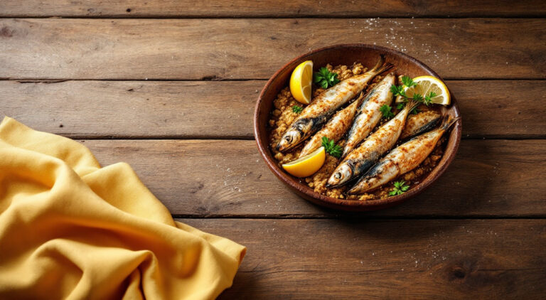 Boquerones al horno con limón