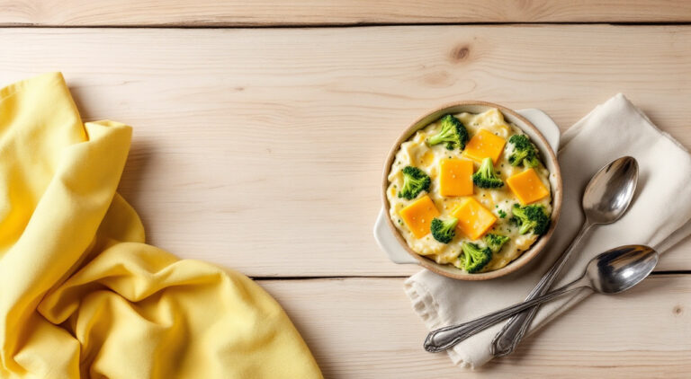 Brocoli con nata y queso