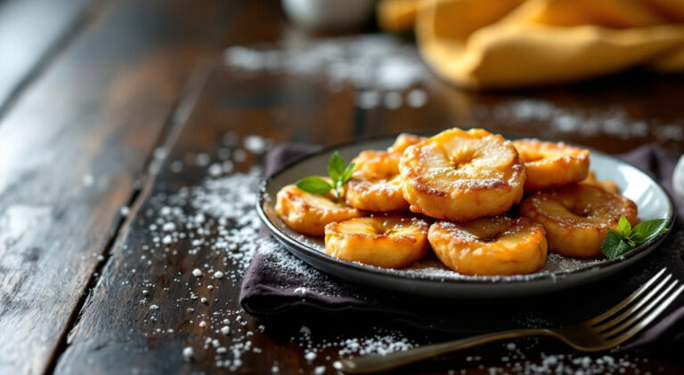 Buñuelos de manzana (masa con cerveza)