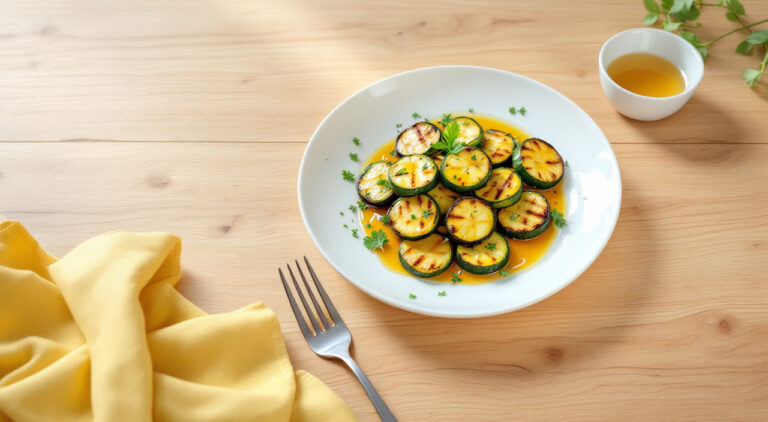 Calabacín a la plancha con miel