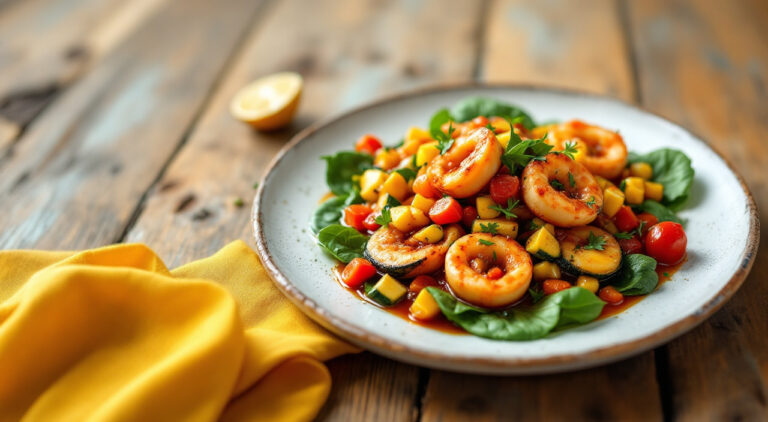 Calamares rellenos de verduras