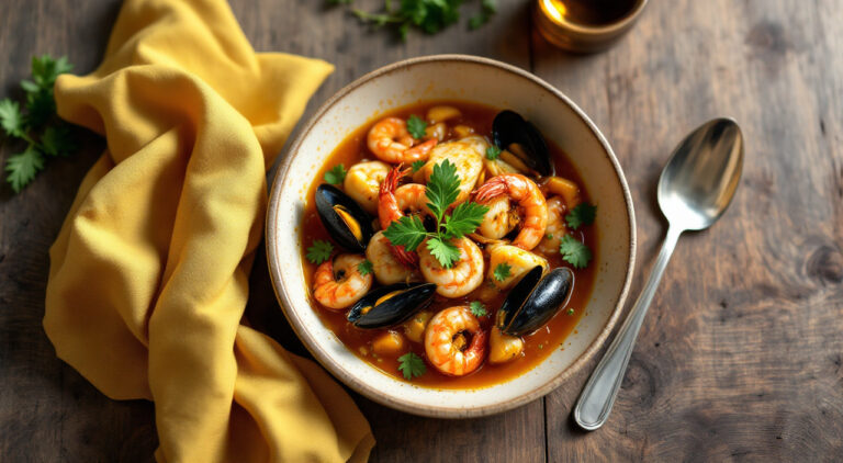 Caldereta de rape con cigalas