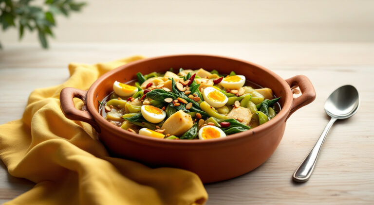 Cardos con bacalao a l´all torrat